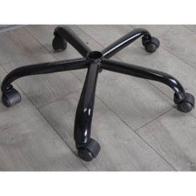 Resim fullreyon Metal Yıldız Ayak Ofis Koltuğu Ayağı Ve 5 Adet Tekerlek 