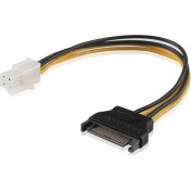 Resim Atx 4 Pin 12v Power To Sata 15 Pin Erkek Power Kablo 30cm 