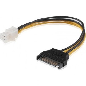 Resim Atx 4 Pin 12v Power To Sata 15 Pin Erkek Power Kablo 30cm 