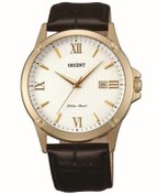 Resim Orient FUNF4001W0 40 mm Deri Kordonlu Erkek Kol Saati Kehribar Tesbih Hediyeli 
