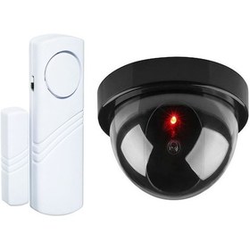 Resim Robotix RB-SK04 Caydırıcı Dome Kamera ve Kapı Pencere Alarmı 