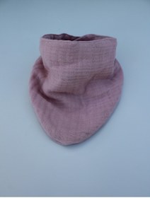 Resim elibaby %100 Pamuklu 8 Kat Muslin Kumaş Çift Çıtçıtlı Bebek Mama Önlüğü/ağız Mendili (pembe) 