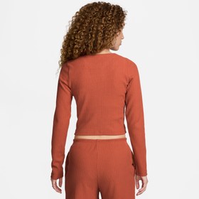 Resim Nike Sportswear Chill Knit Kadın Turuncu Eşofman Üstü 