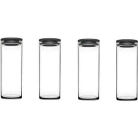 Resim Paşabahçe 43756 Vakumlu Cam Kavanoz - Cam Erzak Saklama Kabı 4 Lü 