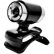 Resim Mufunye Usb 2.0 Webcam 480p, Dahili Mikrofonlu, Manuel Odak, 360 Derece Açı Ayarlamalı, Siyah - Canlı Yayın, , Video Konuşma İçin 