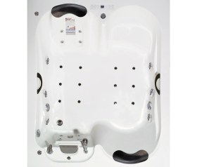 Resim Sacramento Jakuzi 180x153 h:55 President Hidromasaj Sistemli Küvet (Gövde + Metal ayak + Ön panel) 