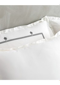 Resim Madame Coco Lilas Çift Kişilik Nakışlı Nevresim Takımı - Saten Nt0000000113çift Kişilik-antrasit 