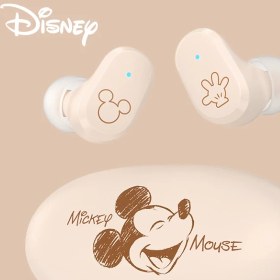 Resim Jingyi Disney DN02 Çakıl Şekli Taşınabilir Kulaklık Hıfı Ses Mini Kablosuz Bluetooth Kulaklık Dokunmatik Kontrol Düşük Gecikme Noel Hediyesi (Yurt Dışından) 