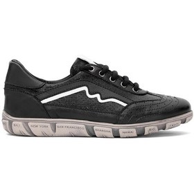 Resim Mammamia D25ya-3225 Kadın Hakiki Deri Casual Ayakkabı Siyah Siyah 