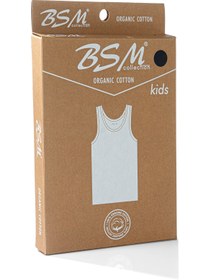 Resim BSM %100 Organik Pamuk 3'lü Erkek Çocuk Atlet 