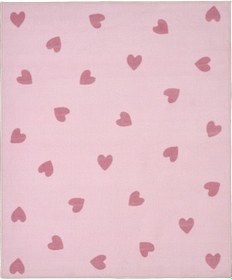 Resim Çocuk Halısı, Pembe, 133x160 Cm Açık Bej 