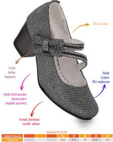 Resim Kiko Kids Aisha Çupra Günlük Kız Çocuk 4 Cm Topuklu Abiye Ayakkabı 