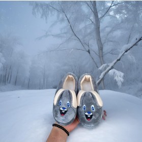 Resim GÇA Moda Kulakcıklı Kaydırmaz Kreş Ev Okul Ayakkabısı Unisex Bebek Çocuk Panduf 