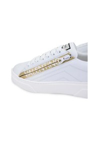 Resim Mario Valentino Kadın Hakiki Deri Beyaz/altın Sneakers & Spor Ayakkabı 1040 91s3902 Bn Ayk Y24 Whıte/gold Altın - Beyaz 