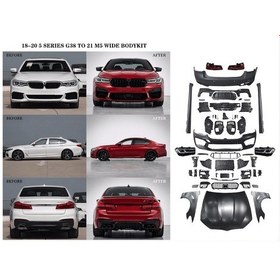 Resim Bmw 5 Serisi G30/g38 2018-2020 Uyumlu 2021 M5 G30/g38 Yükseltme Body Kit Makyajlama Seti-hazır Stok 
