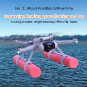 Resim DJI Mini 3/Mini 3/4 PRO Drone için iniş takozu yüzer kiti genişletme su üzerinde eğitim dişli aksesuarlar 