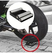 Resim Cloudstore Siyah Motorcycle Bakım Rulosu Dayanıklı Çelik Sokak Motosikletleri İçin Aksesuar 