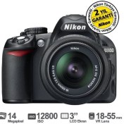 Resim Nikon D3100 18-55mm VR Kit 14.2 MP 3” LCD DSLR Dijital Fotoğraf Makinesi 