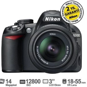 Resim Nikon D3100 18-55mm VR Kit 14.2 MP 3” LCD DSLR Dijital Fotoğraf Makinesi 