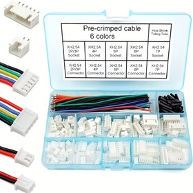 Resim 2.54mm XH Bağlantı Kablosu Seti, Önceden Basınçlı Kablo Tel 2/3/4/5/6/7 Pin Kabuk JST Adaptör Kablo Erkek Dişi Uyumlu JST-XH Bağlantı (Bağlantı ve Kablosu) 