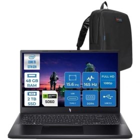 Resim Acer Nitro ANV15-52 Intel Core I9 13900H 48GB 2tb SSD 8GB/RTX5060/75W 15.6" Fhd IPS 165Hz Windows 11 Pro Taşınabilir Bilgisayar NHQZAEY004H19 + Zettaçanta 