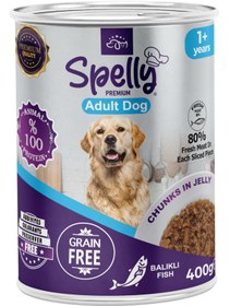 Resim Spelly Balıklı Yetişkin Köpek Maması Konserve 12 x 400 G 