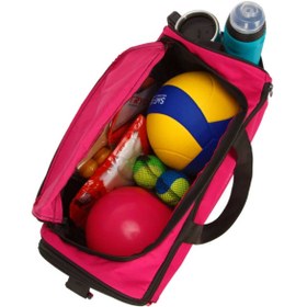 Resim GreandBags Unisex Fuşya Ayakkabı Bölmeli Spor Çantası Gym Fitness Çantası Seyahat Çantası 