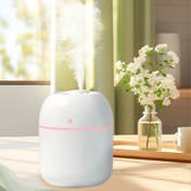 Resim 1pc AromaWave USB Güçlü Oval Aroma Difüzör ve Nemlendirici, Gece Işığı, Soğuk Mist Taze Oda ve Sağlıklı Bitkiler için, Pil Gerekmez 