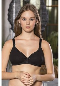 Resim Pamuklu Emzirme Sütyeni Siyah Brf1080 