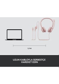 Resim Logitech H390 Kablolu Kulak Üstü Mikrofonlu Kulaklık 