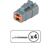 Resim DEUTSCH Dtm06-4s Erkek Konnektör 4 Pin Kablosuz 