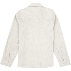 Resim U.S. Polo Assn. Kız Çocuk Krem Melanj Uzun Kollu Basic Gömlek 50317666-XX7018 