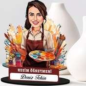 Resim En Başarılı Kadın Resim Öğretmeni Karikatürlü Biblo 