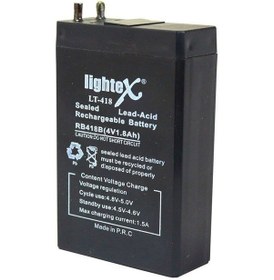 Resim 4 VOLT 1.80 AMPER 7.5X5X2 LİGHTEX LT-418 AKÜ 50*22*75 mm 