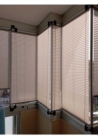 Resim Açık Gri 09-14 Plise Perde - Katlanır Cam Balkon Perdesi Açıkgri 