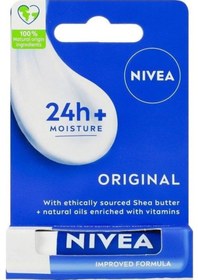 Resim Nivea Original 24H Nemlendirici Dudak Bakım Kremi 4.8 G 