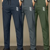 Resim 3 adet Erkek Modası Rahat Jogger Pantolon, Fermuarlı Cep Detaylarıyla Şık Baskılı Tasarım, Yaz Sporları ve Rahat Giyim İçin Uygun Nefes Alabilen ve Hafif Kumaştan Yapılmıştır, Mükemmel Hediye Seçeneği. Modern Atletik Giyim, Pratik Cep Tasarımı ile Tüm Mevsimler İçin Uygun 