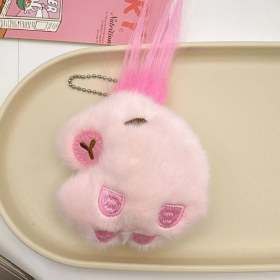 Resim OEMG Yeni Yaratıcı Sevimli Anahtarlık Karikatür Peluş Bebek Kolye Çok Yönlü Anahtarlık Kolye Çanta Bebek Çekicilik (Yurt Dışından) 