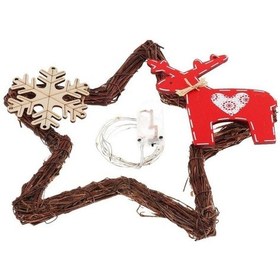 Resim Soulader Düğün Nikah Şekerlik Süsleme Işık Dekorasyonu Çelenk Yıldız Işıkları Sıcak Beyaz 