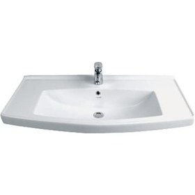 Resim Creavit Tefen 100 CM Etajerli Dolap Mobilya Uyumlu Lavabo Tf100 
