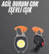 Resim AyrStore El Feneri LED Anahtarlık Çok Fonksiyonlu Mini Çakmak Özellikli 