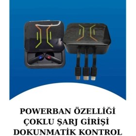 Resim Wireless Şarjlı Akıllı Saat ve Dijital Göstergeli Kablosuz Bluetooth Kulaklık - TK002M-6VQOH 