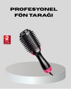 Resim DENİSAM 1200W Fön Tarağı – 3 Isı Ayarı, Negatif İyonlu, Hızlı ve Pürüzsüz Sonuç 