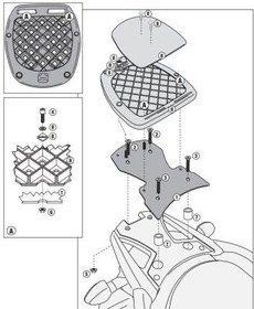 Resim GIVI SR3101M SUZUKI DL 650 V-STROM (11-16) ARKA ÇANTA TAŞIYICI 