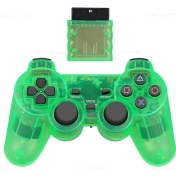 Resim Kepang Yeşil-Sony Ps2 Kablosuz Denetleyici Gamepad Playstation 2 Joystick Konsolu Için Ps2 Için Sony Ps1 Şeffaf Renk (Yurt Dışından) 