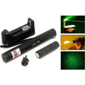Resim Rugad Yesil Lazer Pointer - Sarjli 1000 Mw 