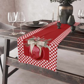 Resim Evmila Yeni Yıl Desenli Runner Modeli - 40x140 cm 