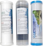 Resim Açık Kasa Su Arıtma Cihazı 3 Lü Kartuşlu Filtre Seti 