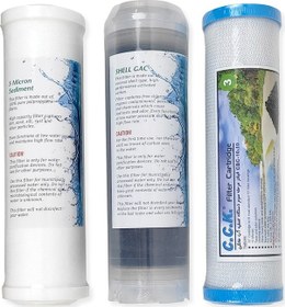 Resim Açık Kasa Su Arıtma Cihazı 3 Lü Kartuşlu Filtre Seti 