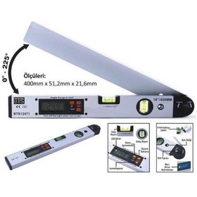 Resim Bts 12471 Dijital Açı Ölçerli Su Terazisi 40 Cm 